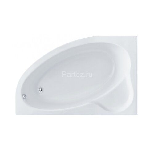 Ванна акриловая асимметричная Santek Эдера 170х100, левосторонняя, белая