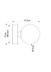 Настенный светильник Arte Lamp A5663AP-1CC
