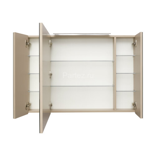 Зеркало-шкаф Roca Oleta 100 с подсветкой, капучино матовый (A857648515)