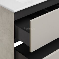 Тумба под раковину AQUATON Сохо 75 подвесная, Слэйт\Галька серая (1A258101AJ9A0)