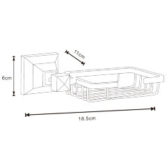 Мыльница Azario ALTRE, Хром (AZ-96009)