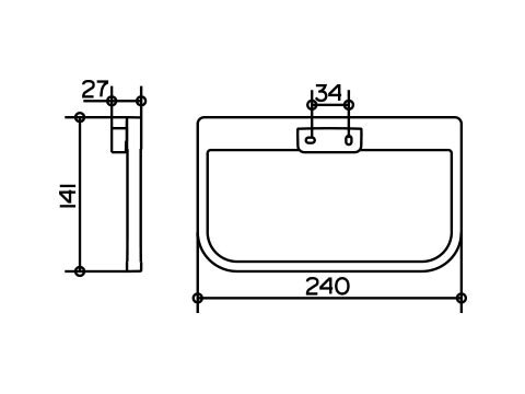 Кольцо для полотенца Keuco Collection Moll, хром (12721010000)