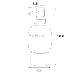 Дозатор жидкого мыла Azario ELVIA керамический настольный, бронза (AZ-128-A)