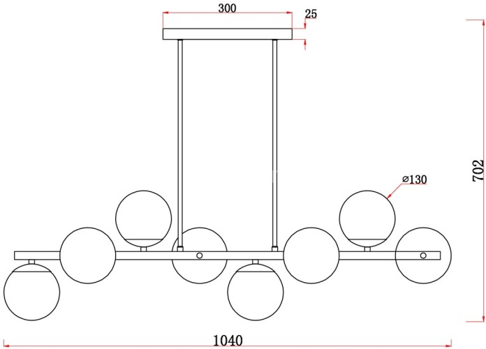 Потолочная люстра Freya FR5199PL-08BS