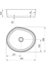 Раковина-чаша Ravak Moon 3 46 Белая (XJN01300004)