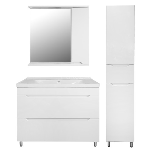 Комплект тумба Loranto Палермо 90/2Н 900х530х870 напольная с раковиной Ferazzano 90 (CS00090463)