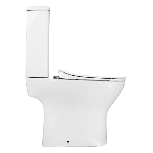 Унитаз-компакт Azario Mist 385х610х800 напольный, безободковый, с быстросъемным сиденьем микролифт (