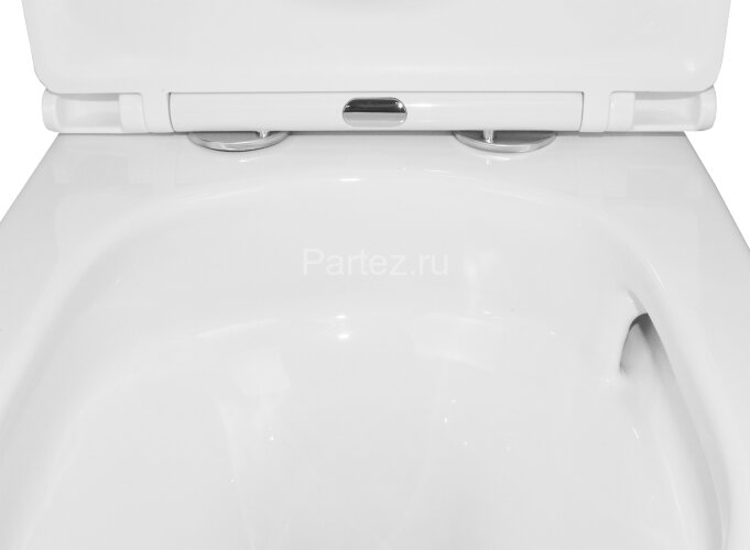 Унитаз-компакт Azario Vetro 380х605х825 напольный, безободковый, слив "ТОРНАДО", в комплекте с бачко