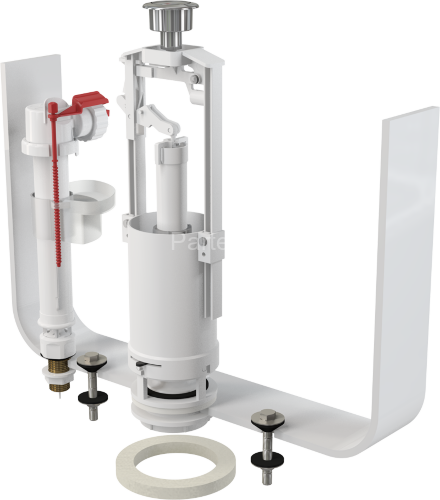 Выпускной комплект со стоп кнопкой Alca Plast (SA2000SK 1/2" CHROM)