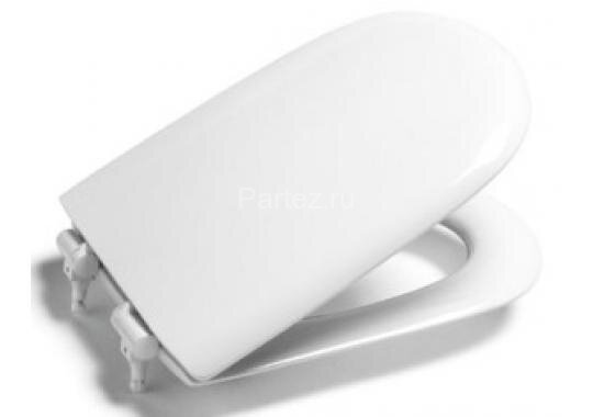 Сиденье с крышкой к компакту GIRALDA нерж.сталь, микролифт, дюропласт (Россия)