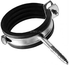 Хомут трубный с дюбелем и шурупом D 32 (1&quot;)
