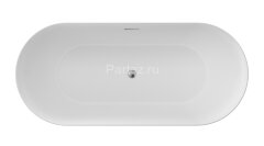 Ванна акриловая AZARIO KENSTON 1700х800х600 свободностоящая, в комплекте с сифоном и металлической р