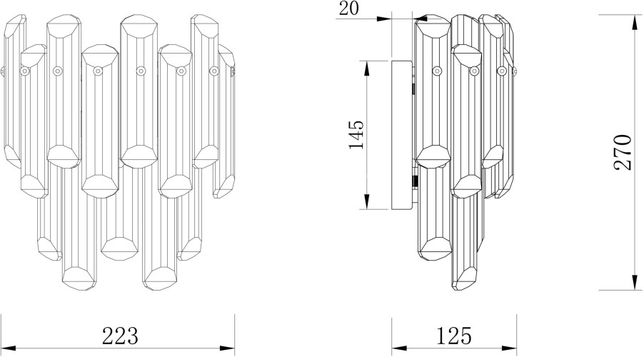 Бра Maytoni DIA200WL-02G