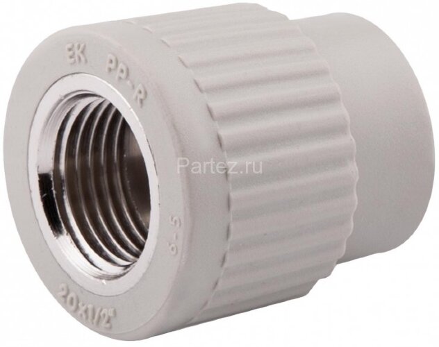 Муфта комбинированная PPR-ВР D32х3/4" Ekoplastik