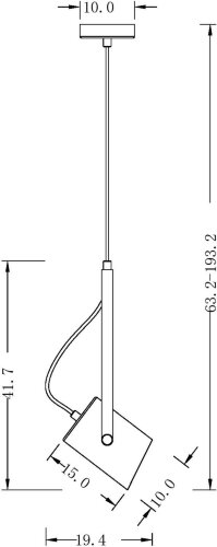 Подвесной светильник Freya FR4004PL-01WB