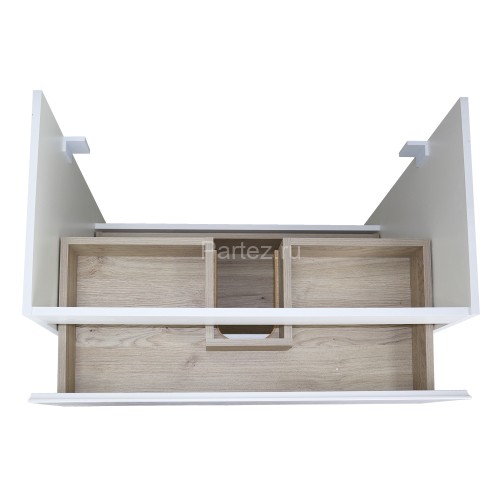 Комплект тумба Мила 80Н 815х470х870 напольная, с раковиной Tempo 80 (CS00091366)