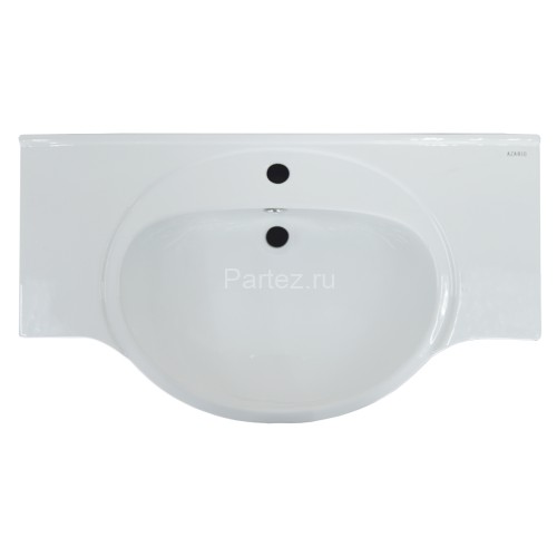 Комплект тумба Loranto Глория 80 Н 800х500х760 напольная с раковиной Teo 80, Дуб Кантри