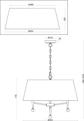Подвесная люстра Freya FR5190PL-05BS1