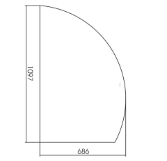 Зеркало AZARIO MARIO 686х1097 правое, c подсветкой и диммером, бесконтактный сенсор (LED-00002541)