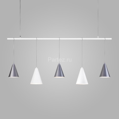 Подвесной светильник Eurosvet 50088/5 белый/серебро