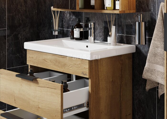 Тумба подвесная Onika Легран 60.13 (2 ящика) Дуб галифакс (106117)