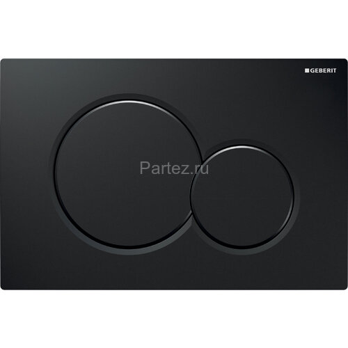 Кнопка смыва Geberit Sigma0, двойной смыв, черный