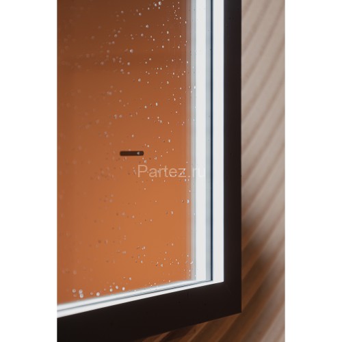 Зеркало AZARIO Эдисон - МЕТЕО 900х650 с подсветкой, бесконтактный сенсор с функцией диммера, погодны