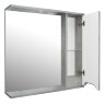 Зеркало-шкаф Loranto Florena 80 800х135х600 правый, светлый бетон (CS00086987)