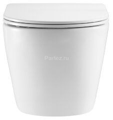 Унитаз подвесной Azario Teramo 515х360х360 безободковый, с системой антивсплеск (Торнадо) в комплект