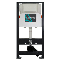 Сет AZARIO NEW Инсталляция для подвесного унитаза 3/6л + Подвесной унитаз FLAVIA слив "Торнадо" безо