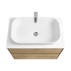 Тумба под раковину Aquaton Либерти 75, 2 ящика, дуб эльвезия (1A279501LYC70)