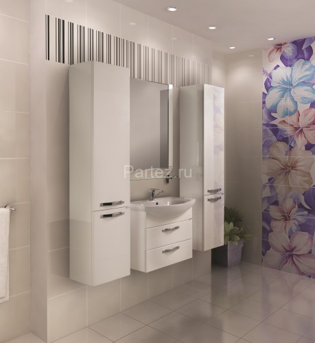 Зеркало AQUATON Ария 65 белое (1A133702AA010)