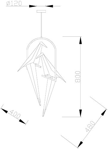 Подвесной светильник Moderli V3071-2PL
