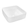 Раковина-чаша Azario 375x375x135 накладная, квадратная, белый глянец (AZ-2283)