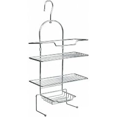 Полка прямоугольная Fixsen трехэтажная, хром (FX-870)