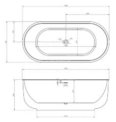 Акриловая ванна ABBER AB9244