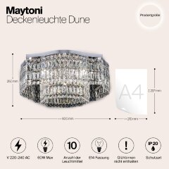 Потолочная люстра Maytoni DIA005CL-10CH