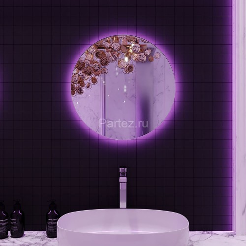 Зеркало AZARIO Savanna RGB D550 SMART-управление, парящая подсветка (LED-00002605)