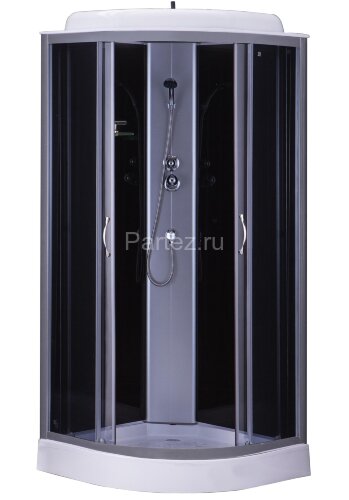 Душевая кабина Loranto CS-6611 G, 100х100х215, поддон 13 см