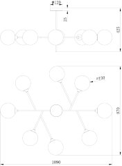 Потолочная люстра Freya FR5115PL-08BZ