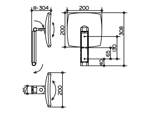 Косметическое зеркало Keuco ILook Move, Хром (17613010000)