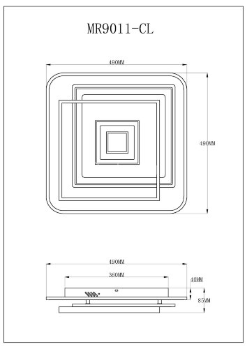 Потолочный светильник MyFar MR9011-CL