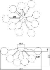 Потолочная люстра Freya FR5120CL-09G