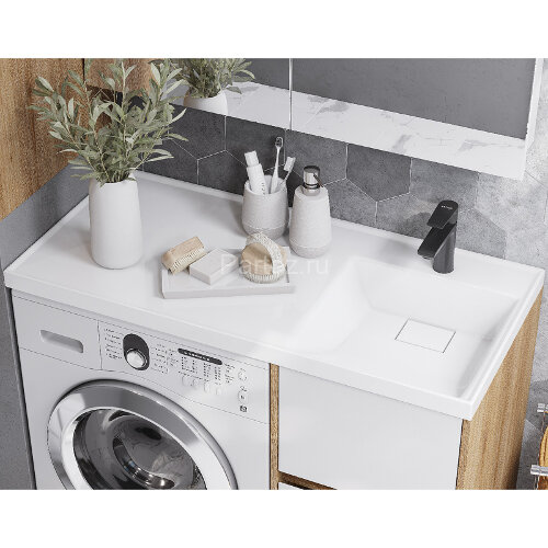 Тумба под раковину Aquaton Лондри 40 без фасада, дуб Сантана (1A267001LH0C0)