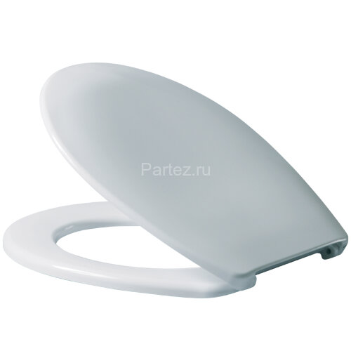 Крышка-сиденье для унитаза Haro Океан быстросъемное стальное крепление, белое (522360)